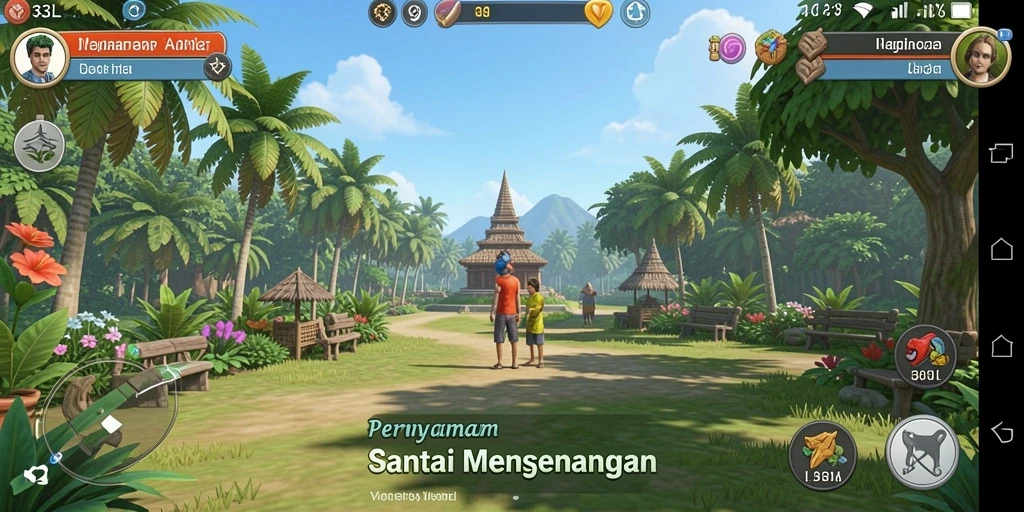 Screenshot gameplay 33L menunjukkan keseruan dalam permainan santai.