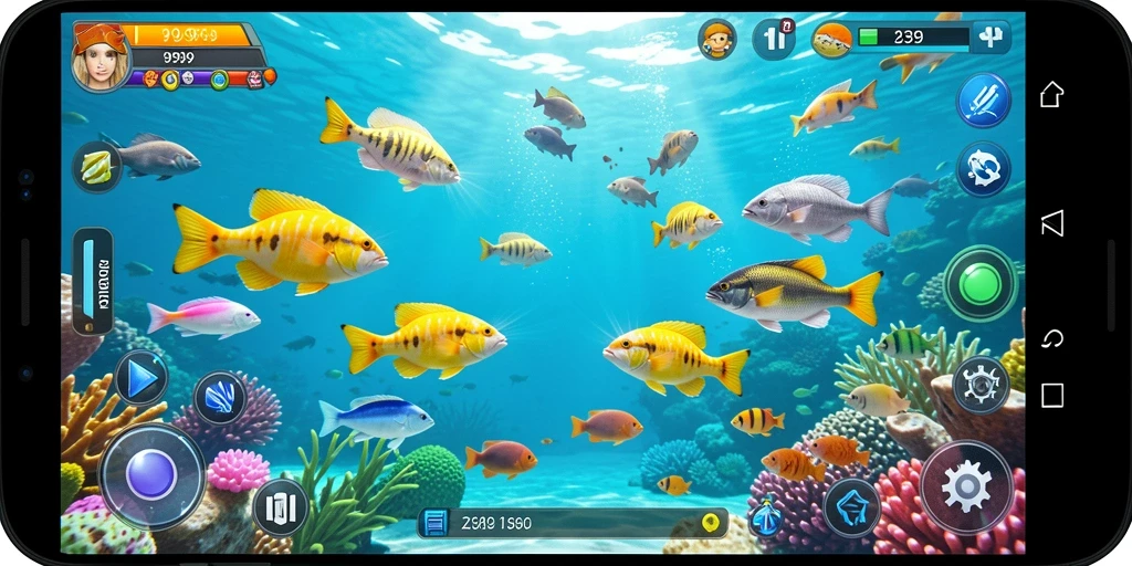 Gameplay seru Tembak Ikan dengan berbagai senjata menarik.