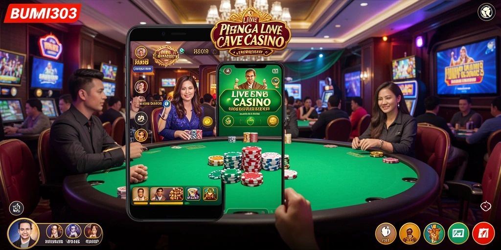 Tampilan gameplay yang menarik di BUMI303 Live Casino.