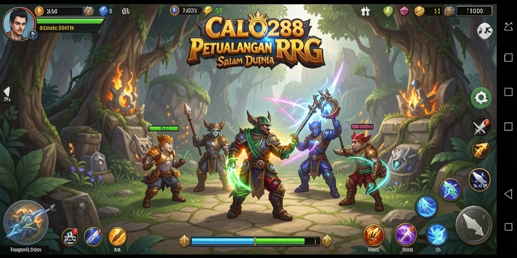 Screenshot mendebarkan dari gameplay RPG yang penuh aksi.