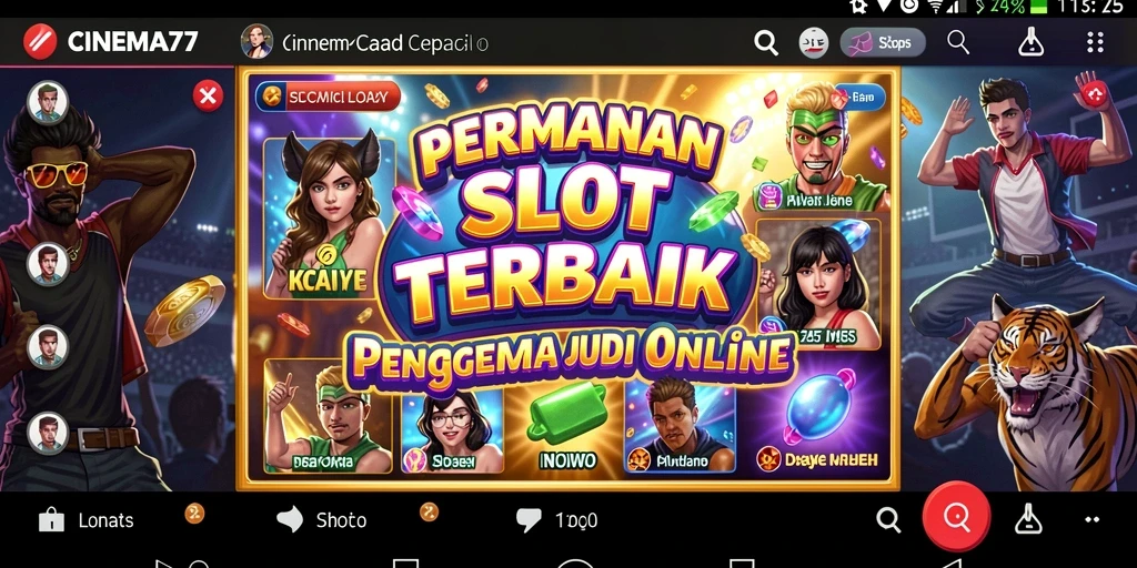 Tampilan gameplay Slot CINEMA77 yang menarik dan penuh aksi.