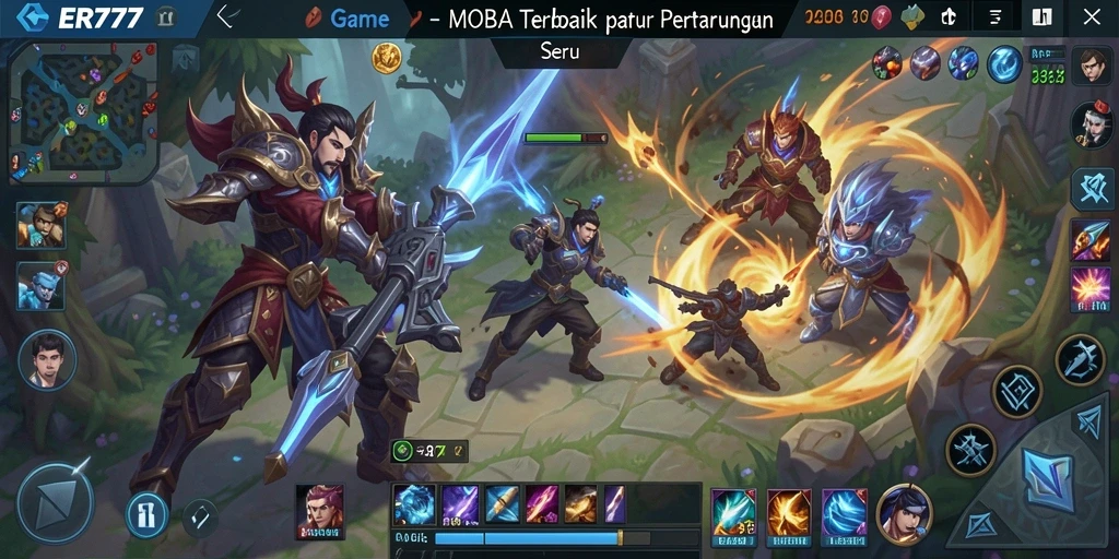 Tampilan menarik dari gameplay seru di ER777.