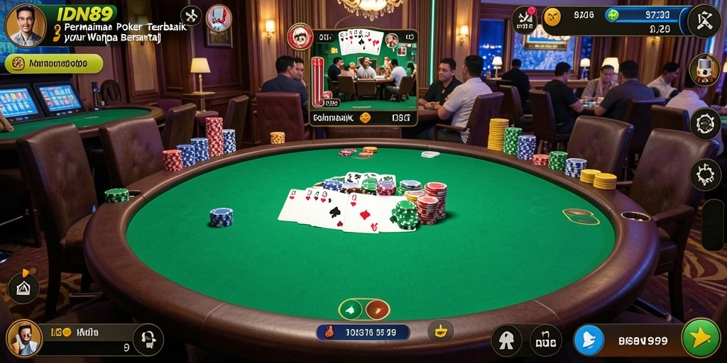 Tampilan gameplay menarik di IDN89 dengan suasana kasino yang nyata.