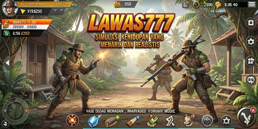 Screenshot LAWAS777 menunjukkan gameplay simulasi yang seru dan interaktif.