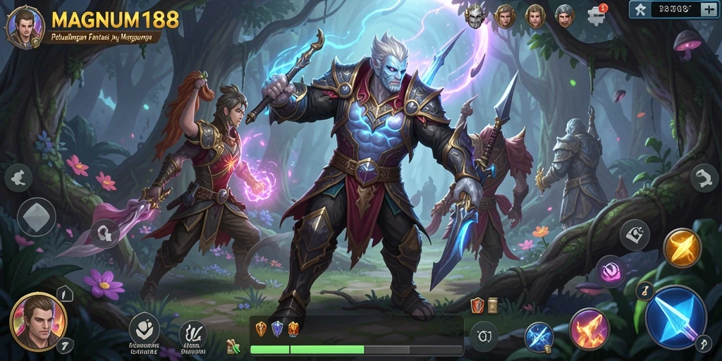 Tampilan dinamis gameplay RPG MAGNUM188 yang seru dan menantang.