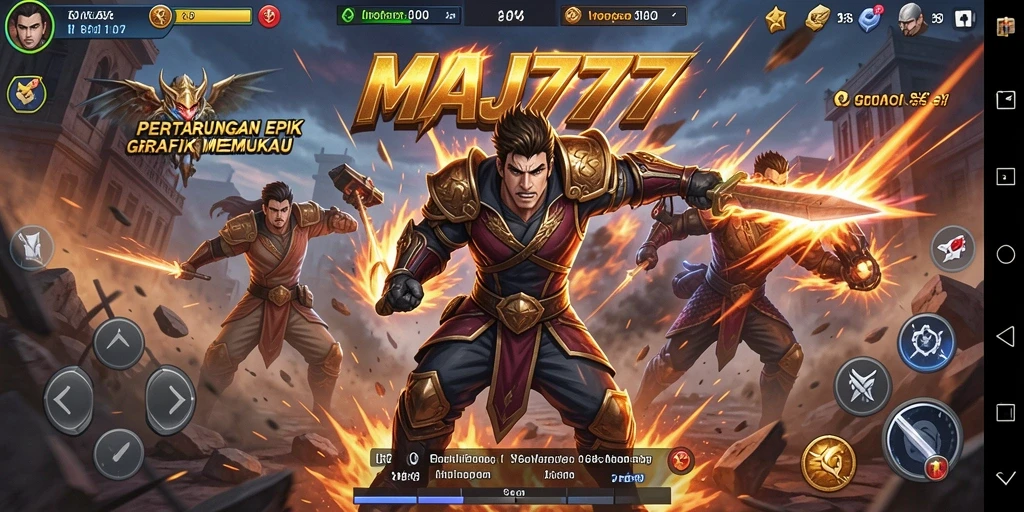 Tampilan gameplay MAJ777 yang intens dan mengasyikkan.