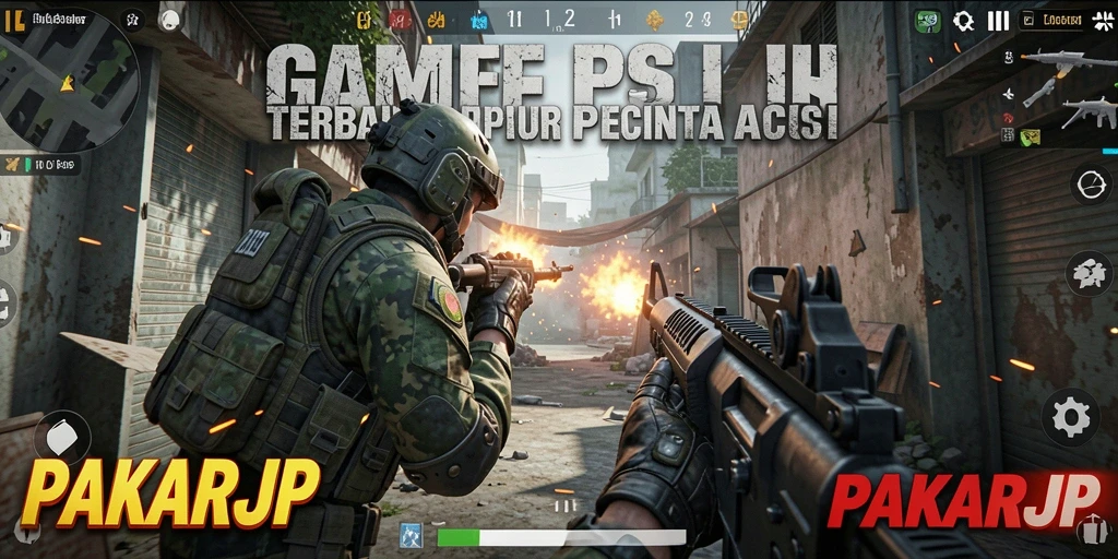 Screenshot gameplay PAKARJP menampilkan aksi tembak-menembak yang seru.
