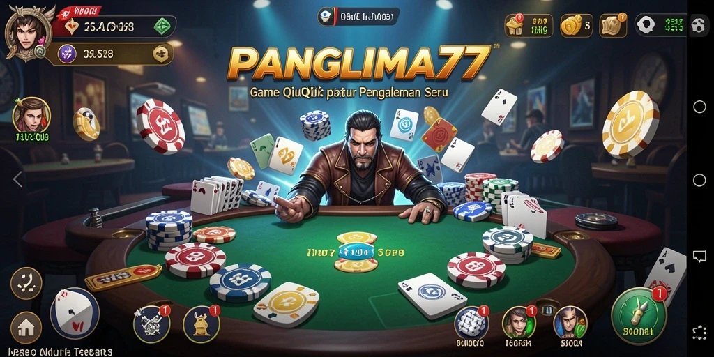 Tampilan gameplay seru dari PANGLIMA77 yang memukau.