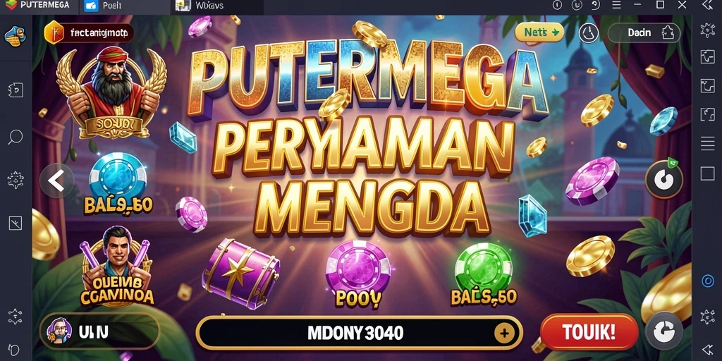 Tangkapan layar gameplay slot PUTERMEGA dengan grafis menawan.