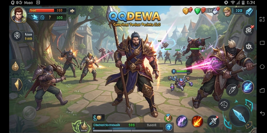 Screenshot gameplay QQDEWA yang menarik dengan strategi SLG yang mendebarkan.