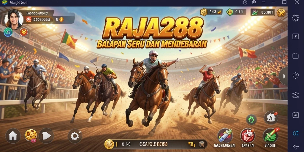 Gameplay RAJA288 yang mendebarkan dan penuh aksi balap.