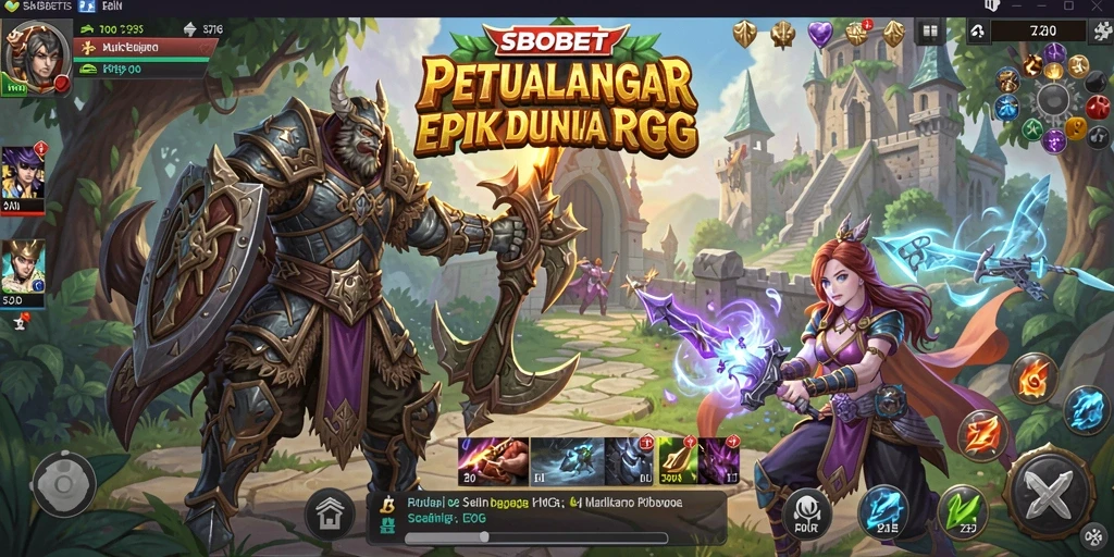 Screenshot SBOBET memperlihatkan aksi seru dalam permainan RPG yang menegangkan.