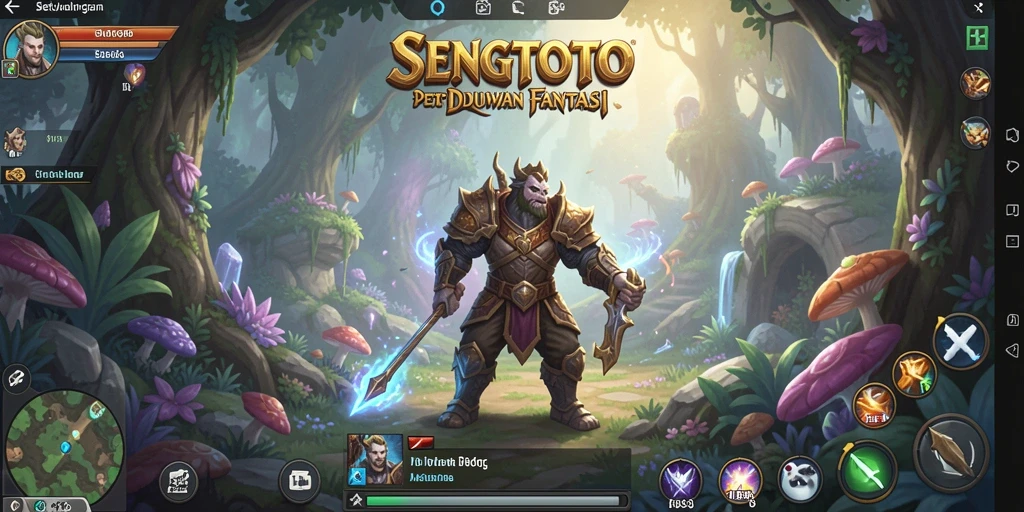 Tangkapan layar menunjukkan aksi pertempuran dalam SENGTOTO dengan grafik ciamik.