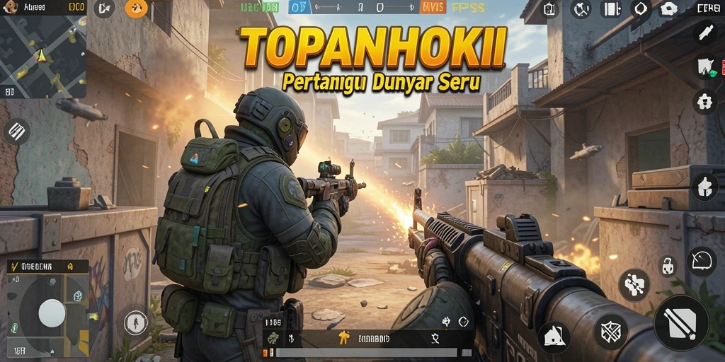 Gameplay seru dan mendebarkan dalam TOPANHOKI.