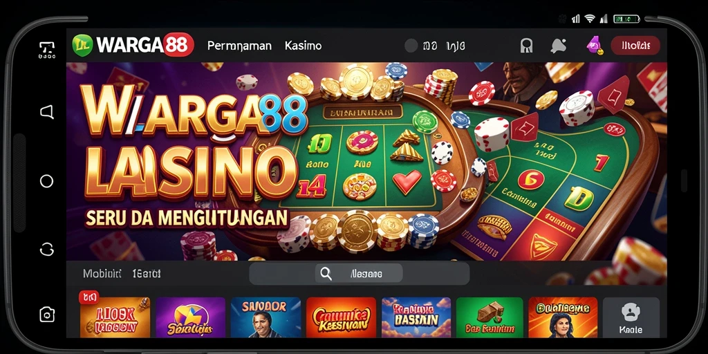 Screenshot gameplay WARGA88 yang menunjukkan berbagai pilihan permainan Kasino.